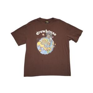 Drew House Brown Earth Graphic Tee - Size XXL